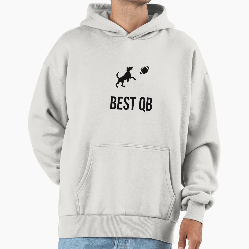 Best Qb Dog Football Player American Hoodie - Novelty Apparel for Adults - T-Shirt, Sweatshirt, Hoodie