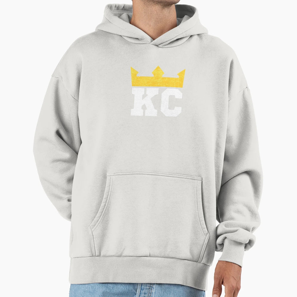 Kansas City Royal Blue Kc Crown Hoodie - Fun Novelty Design for Adults - T-Shirt, Sweatshirt, Hoodie