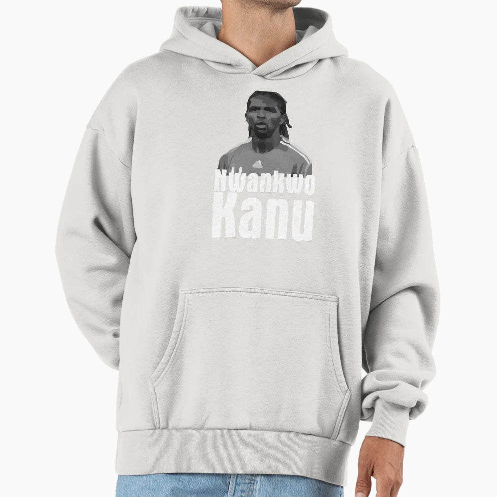 Nwankwo Kanu Fan Art Hoodie - Casual Everyday Wear for Adults - T-Shirt, Sweatshirt, Hoodie