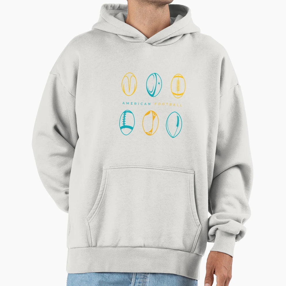 American Football Hoodie - Custom Art Print Men Women - T-Shirt, Sweatshirt, Hoodie