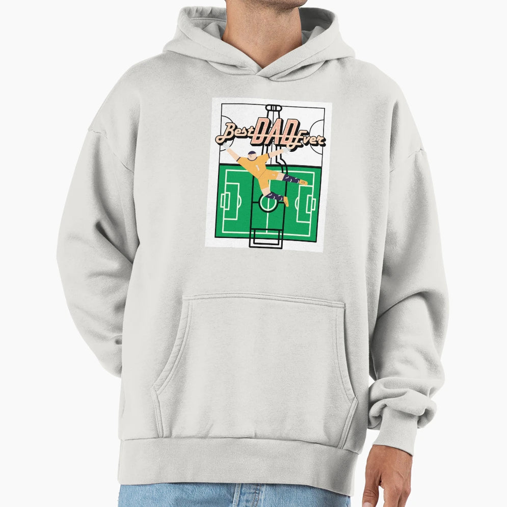 Best Dad Ever Funny Nice Gifts Soccer Hoodie - Custom Art Print Men Women - T-Shirt, Sweatshirt, Hoodie