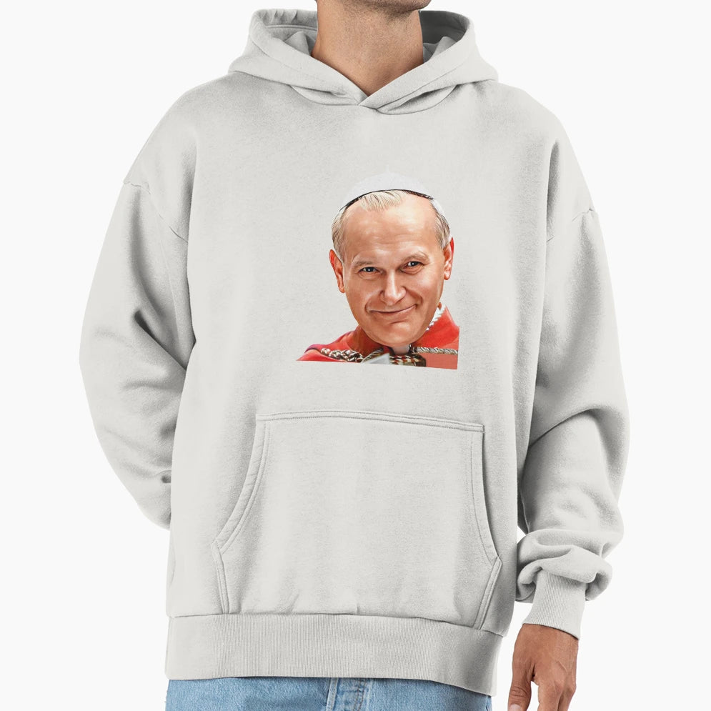Pope John Paul Ii Hoodie - Streetwear Style for Adults - T-Shirt, Sweatshirt, Hoodie