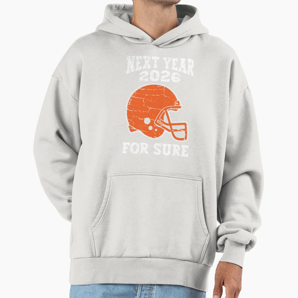 Orange And Brown Game Day Cleveland Hoodie - Fun Novelty Design for Adults - T-Shirt, Sweatshirt, Hoodie