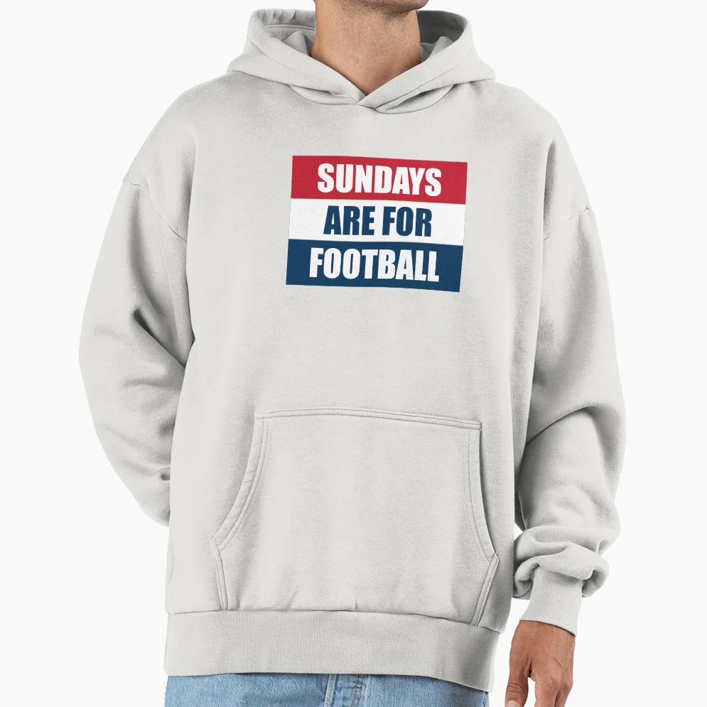 Sundays Are Football Hoodie - Aesthetic Graphic Unisex - T-Shirt, Sweatshirt, Hoodie