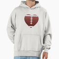Football Heart Hoodie - Minimalist Print Men Women - T-Shirt, Sweatshirt, Hoodie