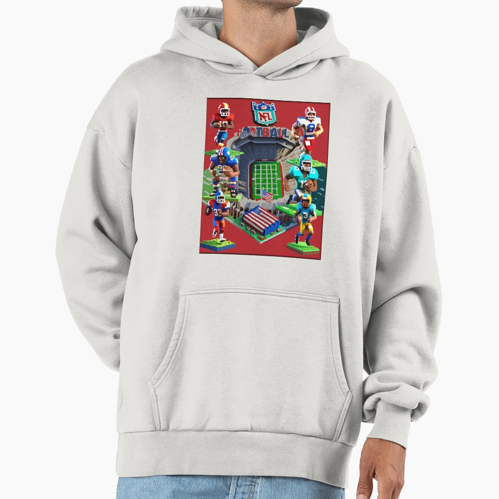 American Foot Ball Hoodie - Streetwear Style Unisex - T-Shirt, Sweatshirt, Hoodie