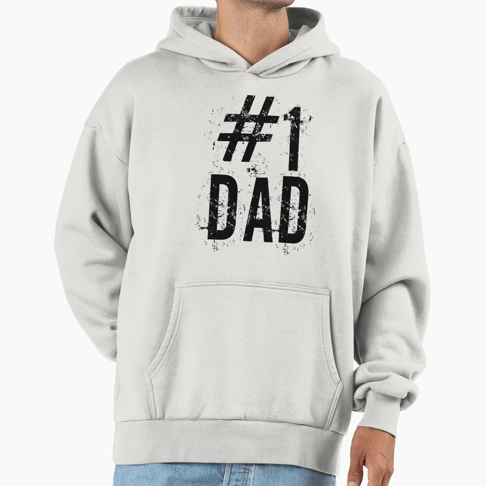 Number 1 Dad Hoodie - Trendy Graphic Men Women - T-Shirt, Sweatshirt, Hoodie