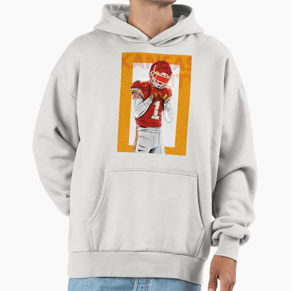 Nfl Chiefs Player Hoodie - Custom Art Print for Adults - T-Shirt, Sweatshirt, Hoodie