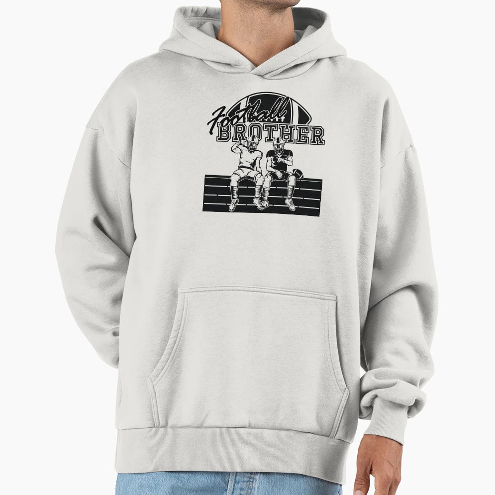 Football Brothers American Football Hoodie - Custom Art Print Men Women - T-Shirt, Sweatshirt, Hoodie