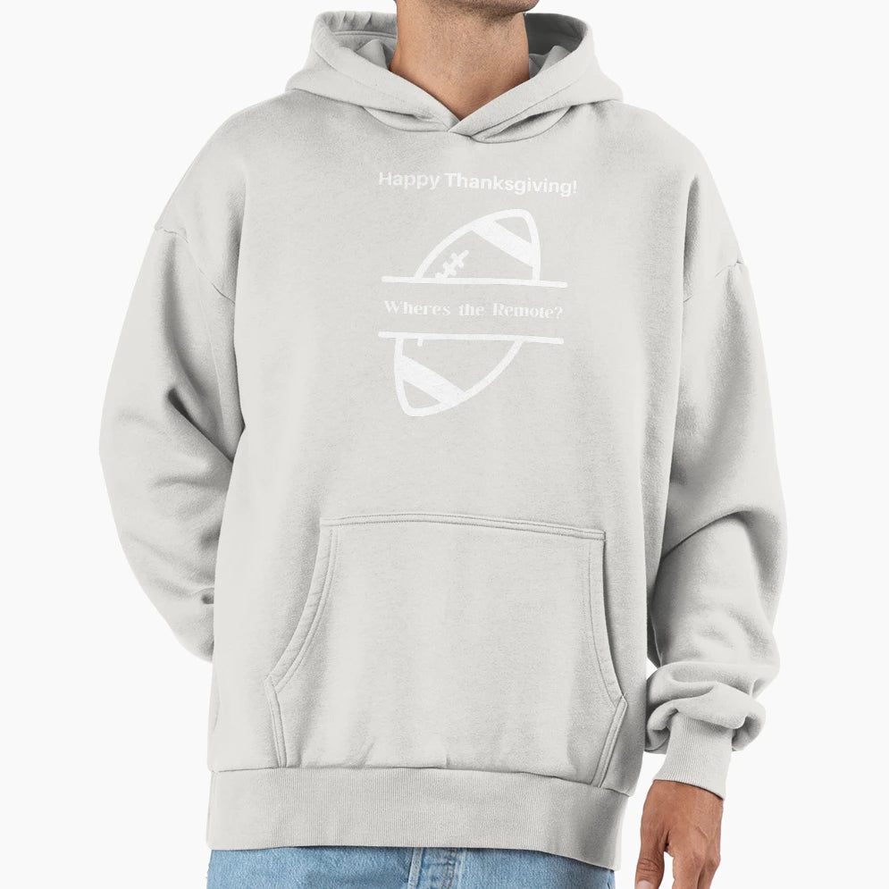 Funny Thanksgiving Football Fan Hoodie - Graphic Print Men Women - T-Shirt, Sweatshirt, Hoodie