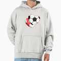 Football Heart England Hoodie - Novelty Apparel Unisex - T-Shirt, Sweatshirt, Hoodie