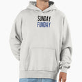 Sunday Funday Blue Hoodie - Graphic Print for Adults - T-Shirt, Sweatshirt, Hoodie