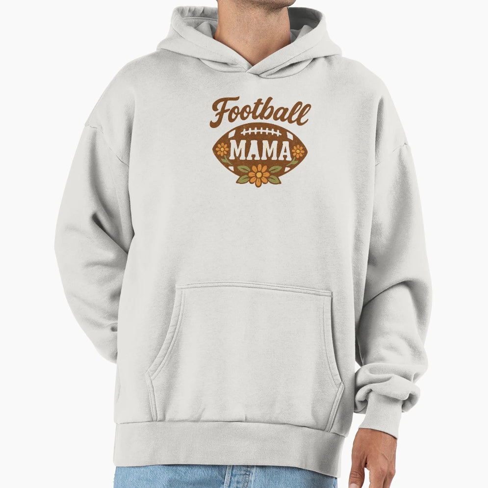 Floral Mom Football T-Shirt - Minimalist Print Men Women - T-Shirt, Sweatshirt, Hoodie
