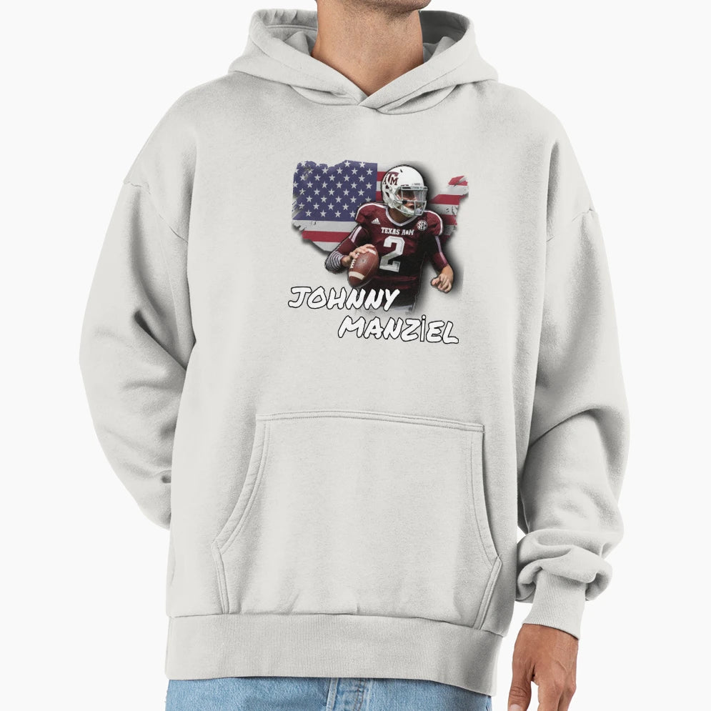 Johnny Manziel Hoodie - Unique Graphic Men Women - T-Shirt, Sweatshirt, Hoodie