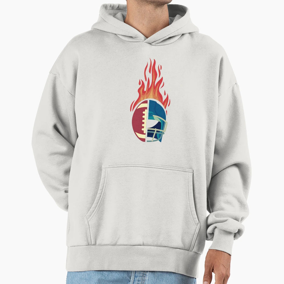 Funny Fathers Day American Football Hoodie - Graphic Print Men Women - T-Shirt, Sweatshirt, Hoodie