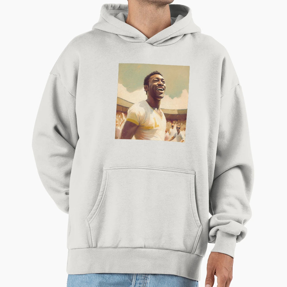 Pele Football Two Hoodie - Fun Novelty Design for Adults - T-Shirt, Sweatshirt, Hoodie