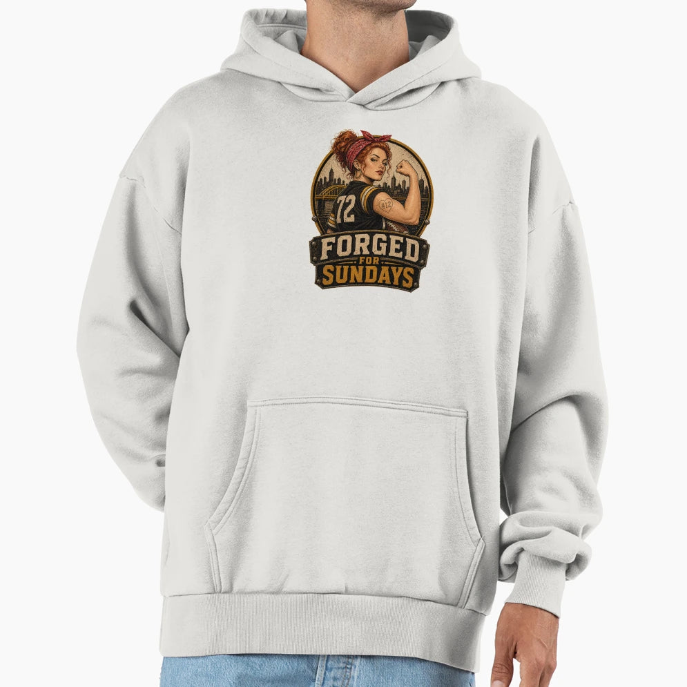 Forged Sundays Hoodie - Novelty Apparel for Adults - T-Shirt, Sweatshirt, Hoodie