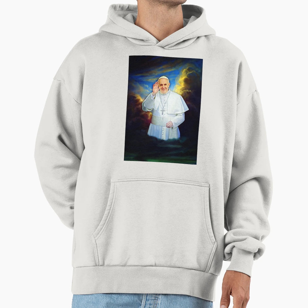 Pope Francis Hoodie - Custom Art Print for Adults - T-Shirt, Sweatshirt, Hoodie