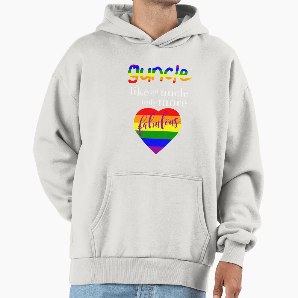 Guncle Fabulous Hoodie - Unique Graphic for Adults - T-Shirt, Sweatshirt, Hoodie