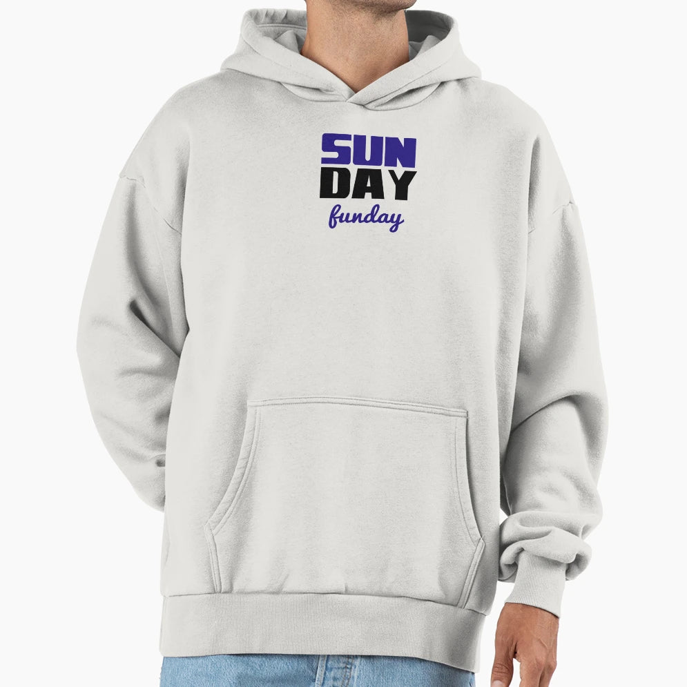 Sunday Funday Stacked Hoodie - Graphic Print for Adults - T-Shirt, Sweatshirt, Hoodie