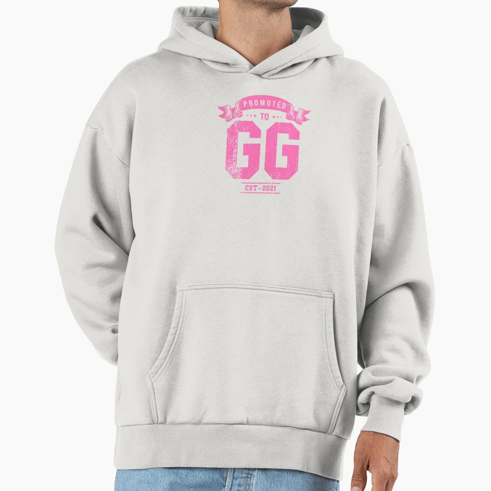 Promoted To Gg Pregnancy Announcement Hoodie - Graphic Print Unisex - T-Shirt, Sweatshirt, Hoodie