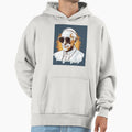 Dope Pope Blue Hoodie - Minimalist Print for Adults - T-Shirt, Sweatshirt, Hoodie