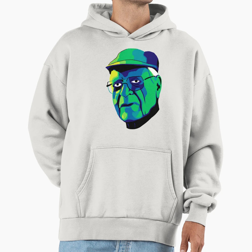 Grandfather Face Hoodie - Custom Art Print Men Women - T-Shirt, Sweatshirt, Hoodie