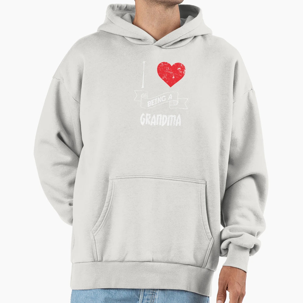 I Love Being Grandma Hoodie - Custom Art Print Unisex - T-Shirt, Sweatshirt, Hoodie