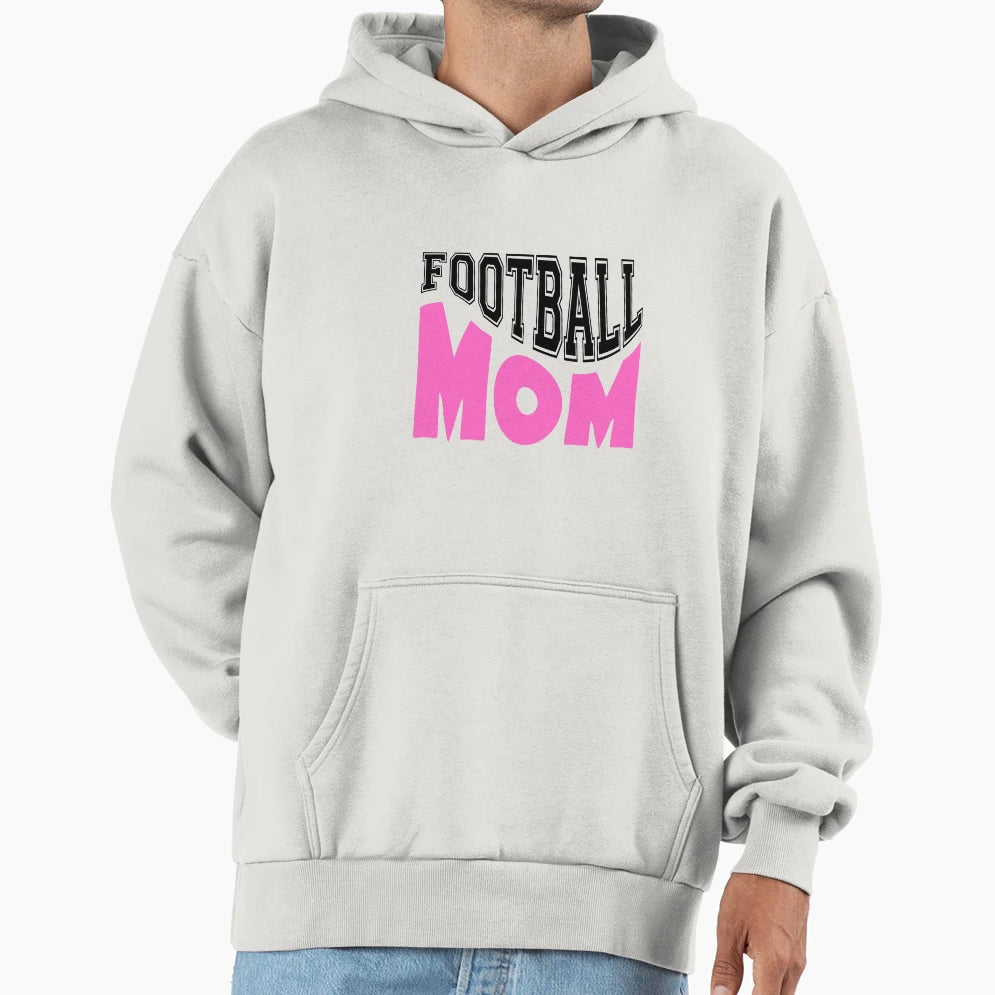 Football Mom Hoodie - Fun Novelty Design for Adults - T-Shirt, Sweatshirt, Hoodie