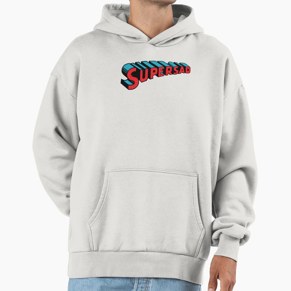 Supersad Superhero Hoodie - Trendy Graphic for Adults - T-Shirt, Sweatshirt, Hoodie