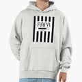 Black And White Vertical Striped Hoodie - Aesthetic Graphic for Adults - T-Shirt, Sweatshirt, Hoodie