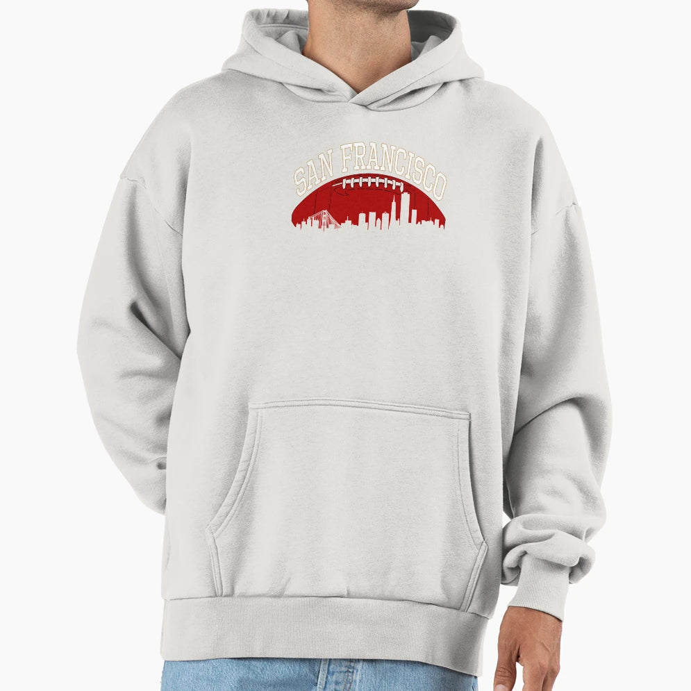 San Francisco Football Sf Football Fan Hoodie - Trendy Graphic for Adults - T-Shirt, Sweatshirt, Hoodie