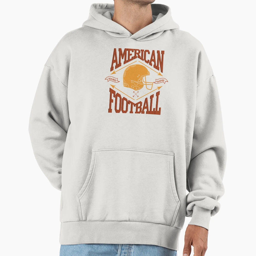 American Football Hoodie - Minimalist Print Men Women - T-Shirt, Sweatshirt, Hoodie