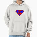 Hero Heroine Superhero Initials E Hoodie - Fun Novelty Design Unisex - T-Shirt, Sweatshirt, Hoodie
