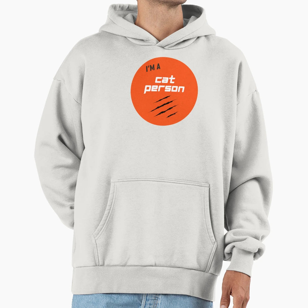 Im Cat Person Cincinnati Sports Hoodie - Minimalist Print Men Women - T-Shirt, Sweatshirt, Hoodie
