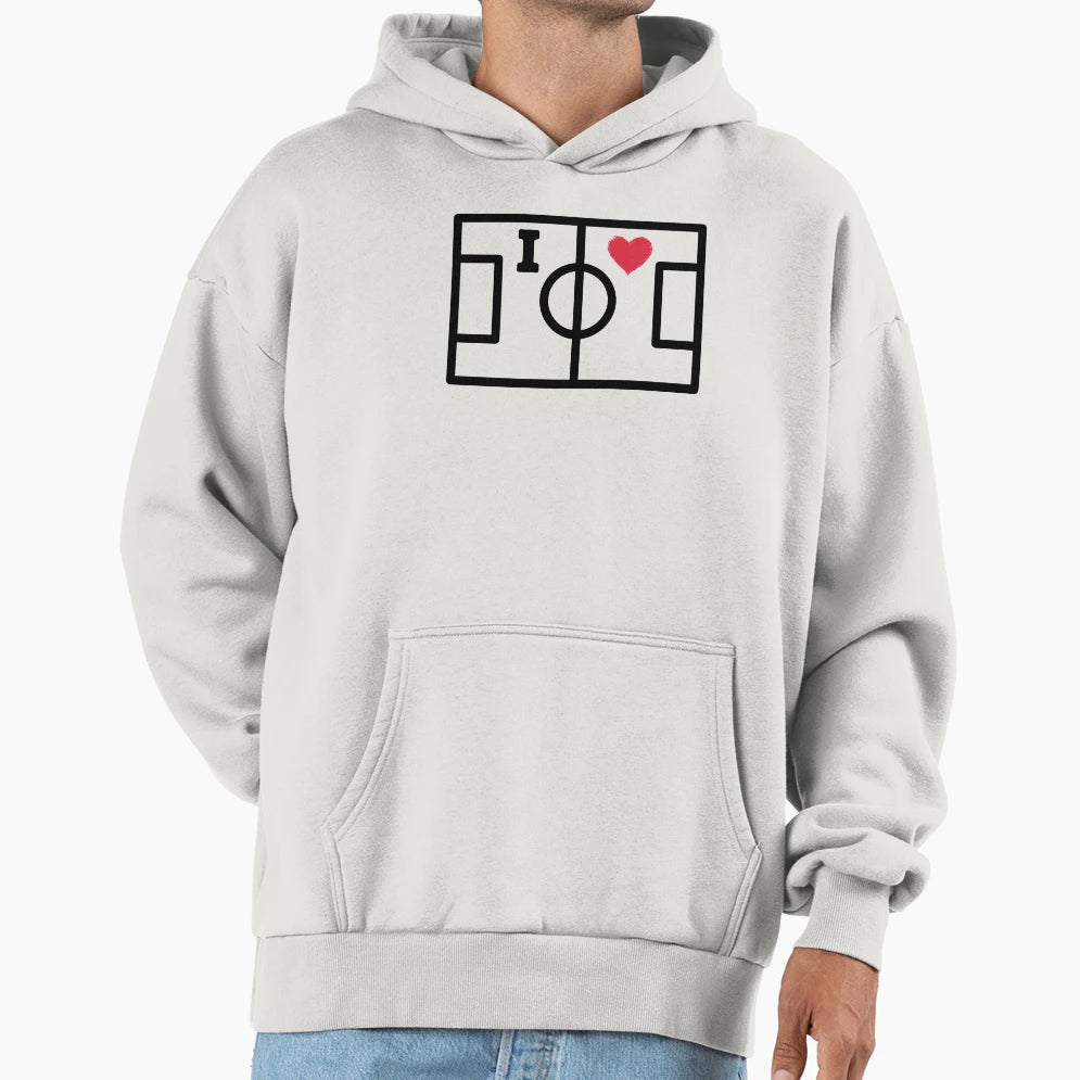 I Love Playing Field Play Football I Hoodie - Trendy Graphic Men Women - T-Shirt, Sweatshirt, Hoodie