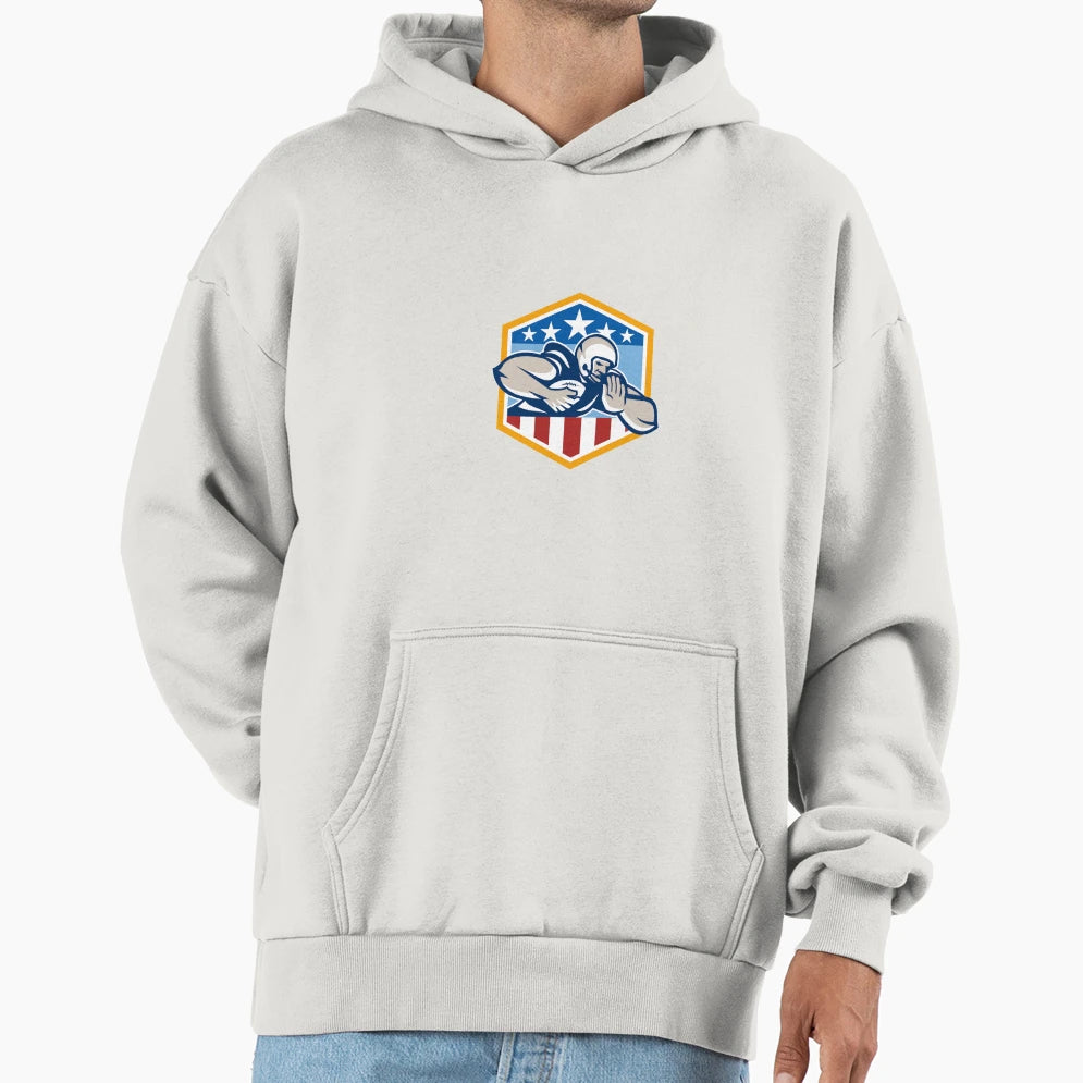 American Football Running Back Fend Off Hoodie - Streetwear Style Unisex - T-Shirt, Sweatshirt, Hoodie