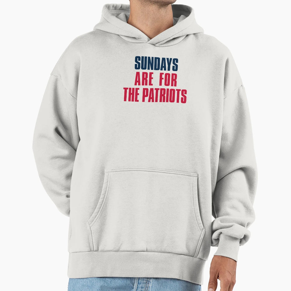 Sundays Are Patriots New England Hoodie - Aesthetic Graphic Unisex - T-Shirt, Sweatshirt, Hoodie