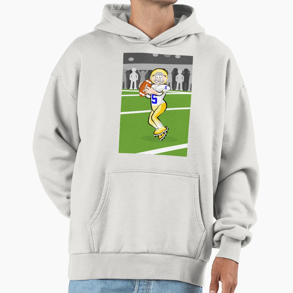 American Football Player Ball Hand Hoodie - Aesthetic Graphic Men Women - T-Shirt, Sweatshirt, Hoodie
