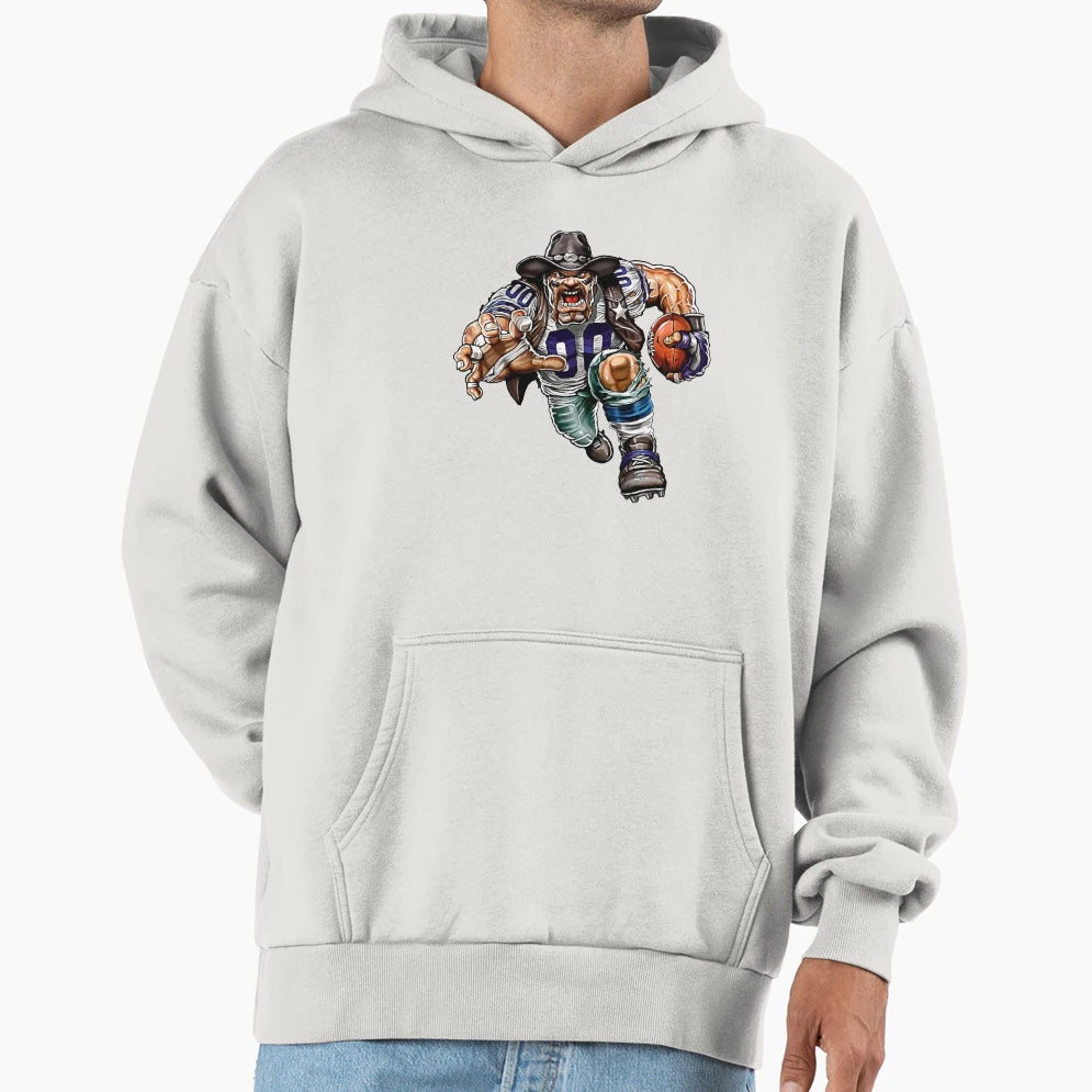 Mascot American Football Hoodie - Minimalist Print for Adults - T-Shirt, Sweatshirt, Hoodie