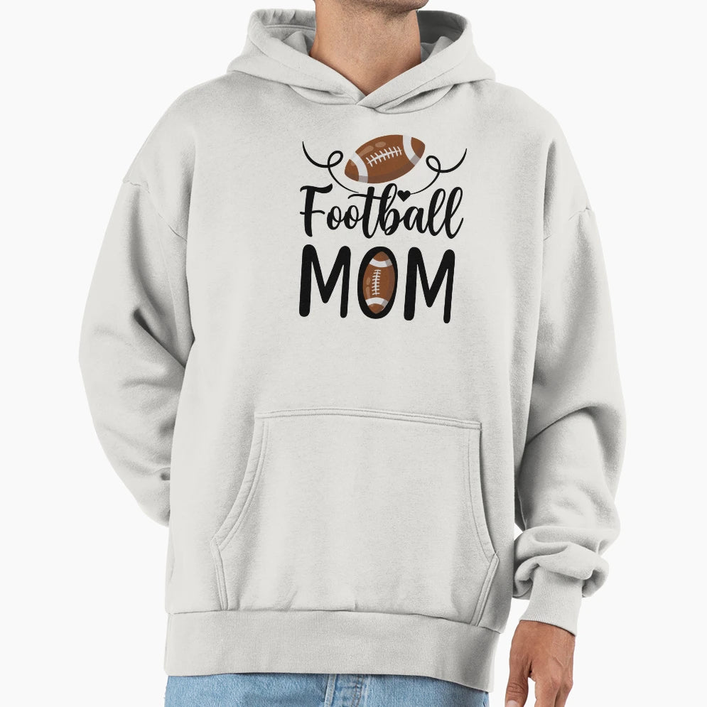 Football Mom Hoodie - Custom Art Print Unisex - T-Shirt, Sweatshirt, Hoodie