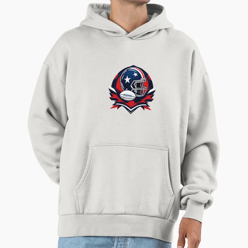 American Football Logo Hoodie - Minimalist Print Men Women - T-Shirt, Sweatshirt, Hoodie