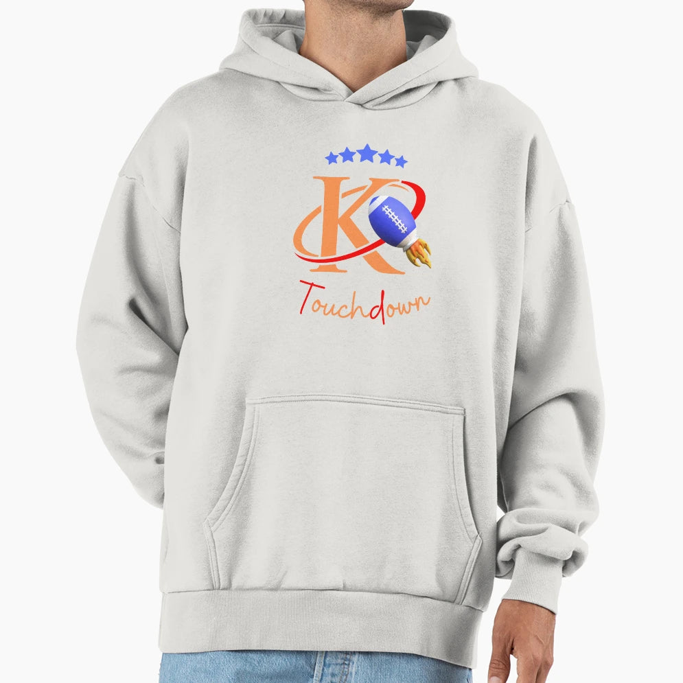 Kc Touchdown Hoodie - Novelty Apparel Unisex - T-Shirt, Sweatshirt, Hoodie