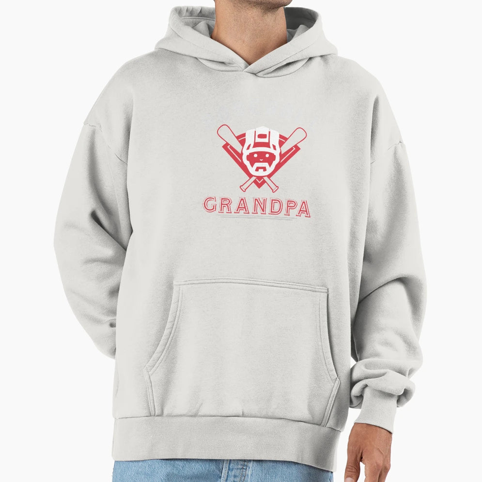 Baseball Grandpa Hoodie - Unique Graphic for Adults - T-Shirt, Sweatshirt, Hoodie