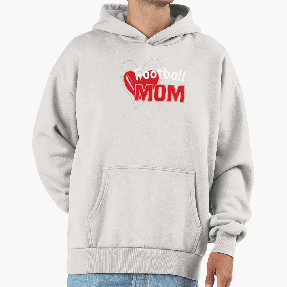 Football Mom Mom Life Football Game Hoodie - Casual Everyday Wear Unisex - T-Shirt, Sweatshirt, Hoodie