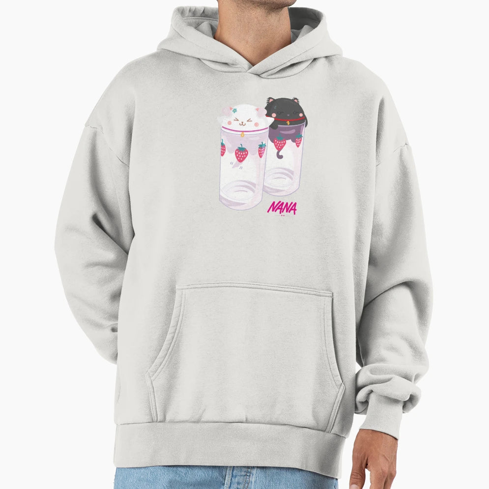 Nana Hachi Strawberry Glasses Hoodie - Novelty Apparel Unisex - T-Shirt, Sweatshirt, Hoodie