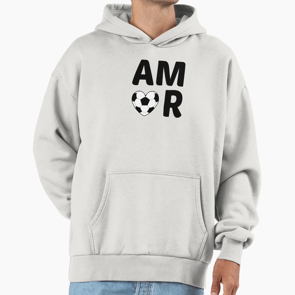 Amor Football Hoodie - Custom Art Print for Adults - T-Shirt, Sweatshirt, Hoodie