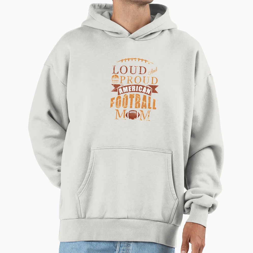 Best Mom Great Proud Football Gift Hoodie - Custom Art Print Unisex - T-Shirt, Sweatshirt, Hoodie