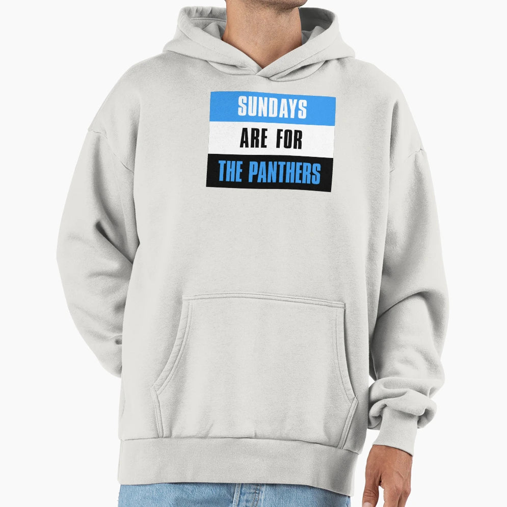 Sundays Are Panthers Carolina Panthers Hoodie - Minimalist Print Men Women - T-Shirt, Sweatshirt, Hoodie
