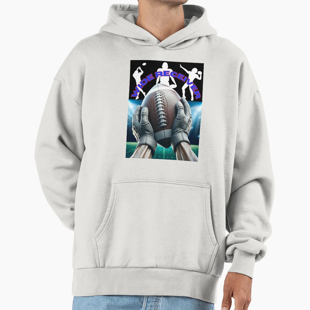 American Football Wide Receiver Hoodie - Trendy Graphic Unisex - T-Shirt, Sweatshirt, Hoodie